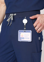 ecoflex™ Men's Mandarin Collar (Navy) Scrubs