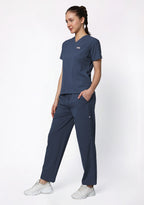 ecoflex™ Women's V-Neck (Steel Grey) Scrub