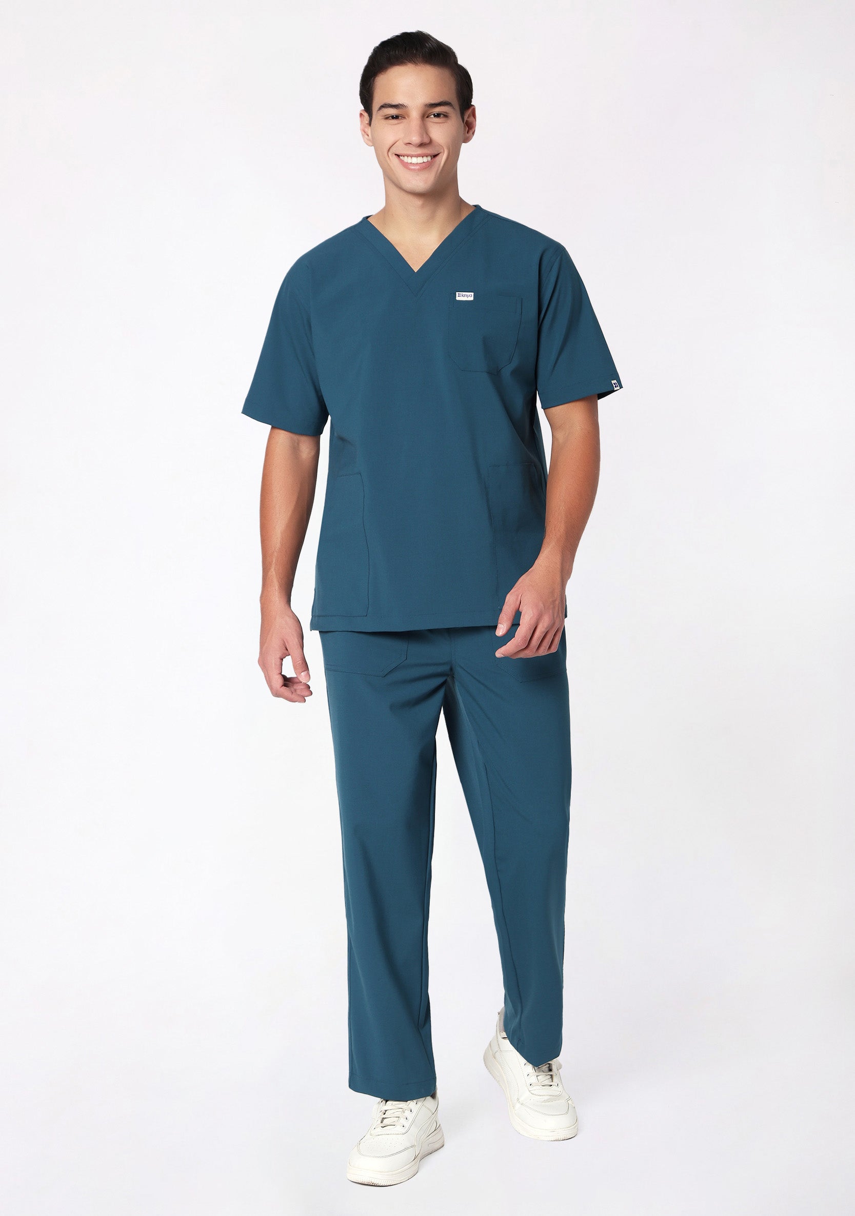 ecoflex™ Men's V-Neck (Forest Green) Scrub