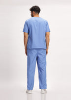 Classic Men's V-Neck (Ceil Blue) Scrub