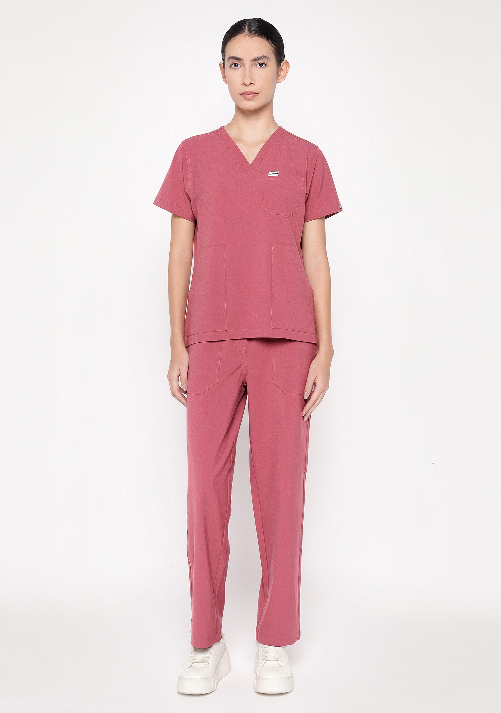 ecoflex™ Women's V-Neck (Mauve) Scrub