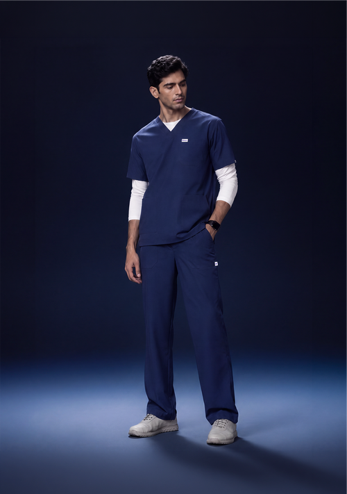 ecoflex™ Men's V-Neck (Navy) Scrub