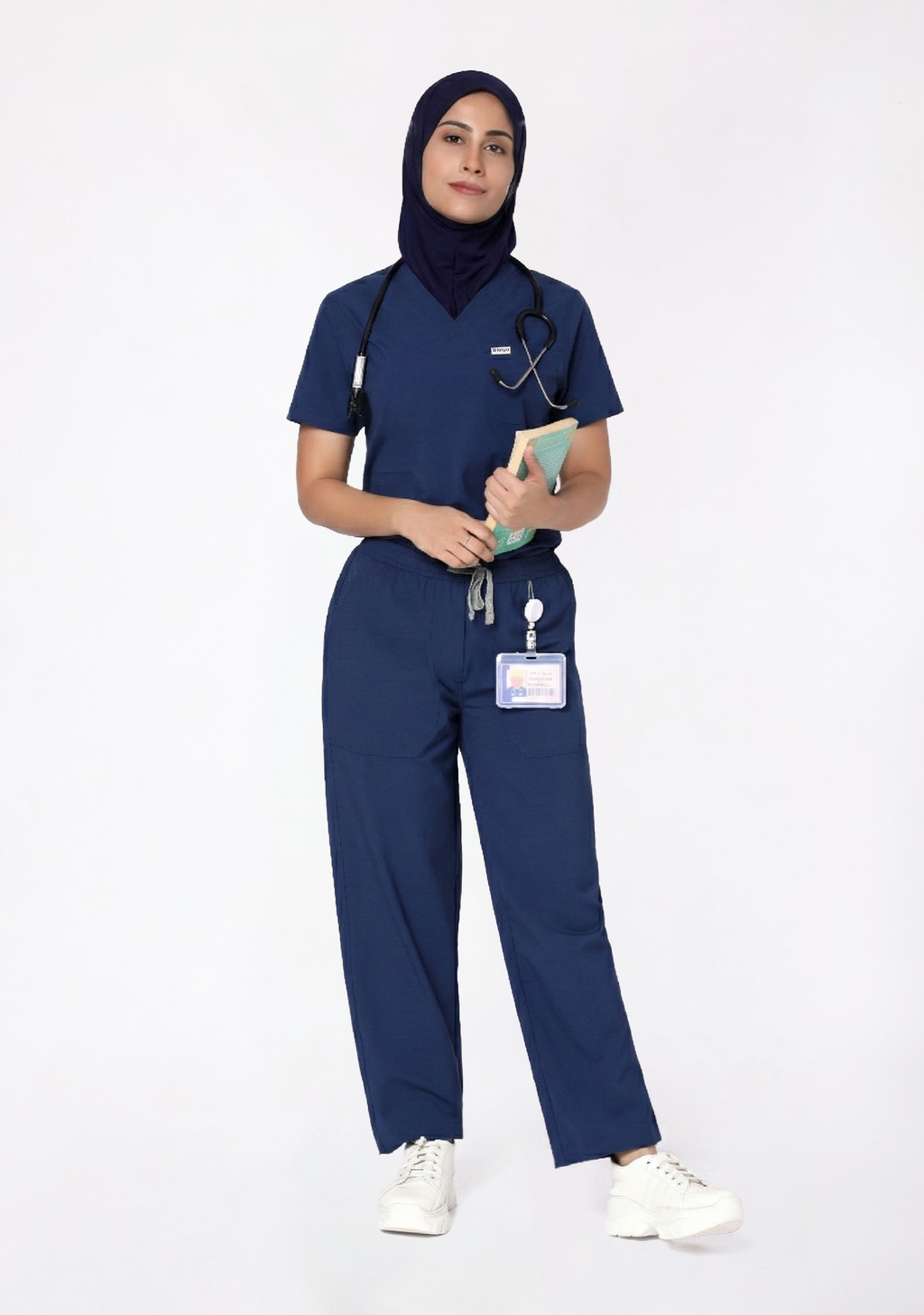 ecoflex™ Women's V-Neck (Navy) Scrub