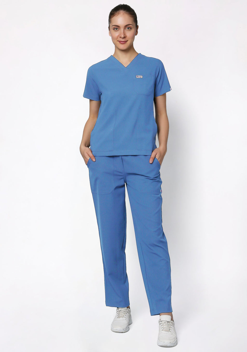 ecoflex™ Women's V-Neck (Ceil Blue) Scrub