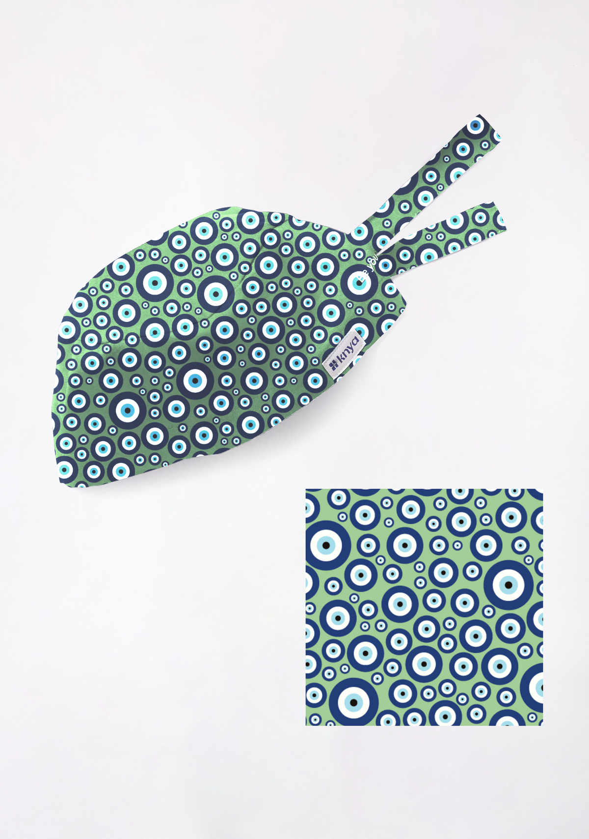 Printed Unisex (Evil Eye) Scrub Cap - Pack of 2