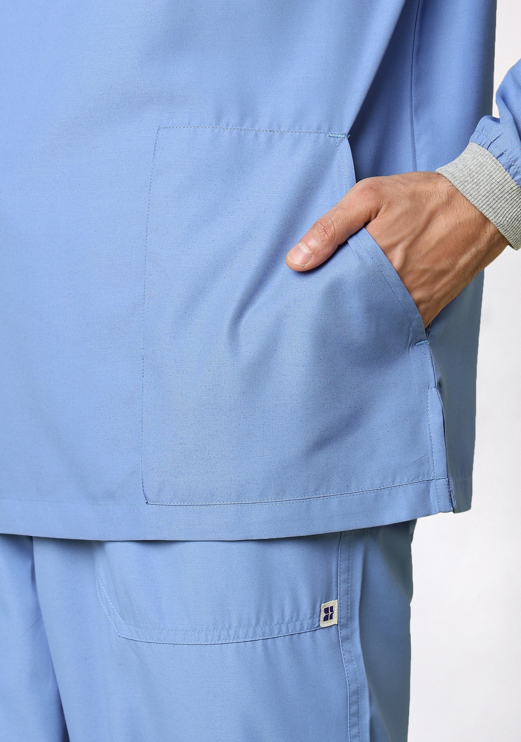 Classic Men's Longsleeves (Ceil Blue) Scrub