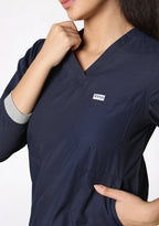 Classic Women's Longsleeves (Navy) Scrub