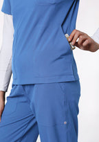 ecoflex™ Women's V-Neck (Ceil Blue) Scrub
