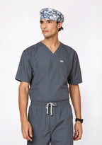 Classic Men's V-Neck (Heather grey) Scrub