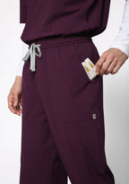 Ecoflex Men's V-Neck (Wine) Active Scrub