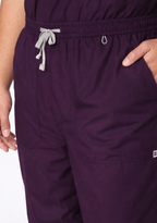 Classic Men's V-Neck (Wine) Plus Size Scrub