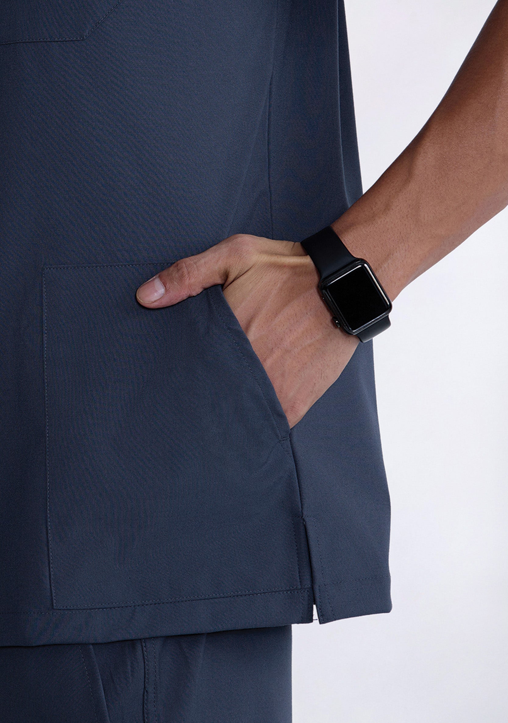 ecoflex™ Men's V-Neck (Steel Grey) Scrub