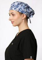 Printed Unisex (Tie & Dye Blue) Scrub Cap - Pack of 2