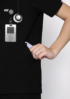 Classic Women's V-Neck (Black) New Gen Scrub