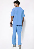 ecoflex™ Men's V-Neck (Ceil Blue) Scrub