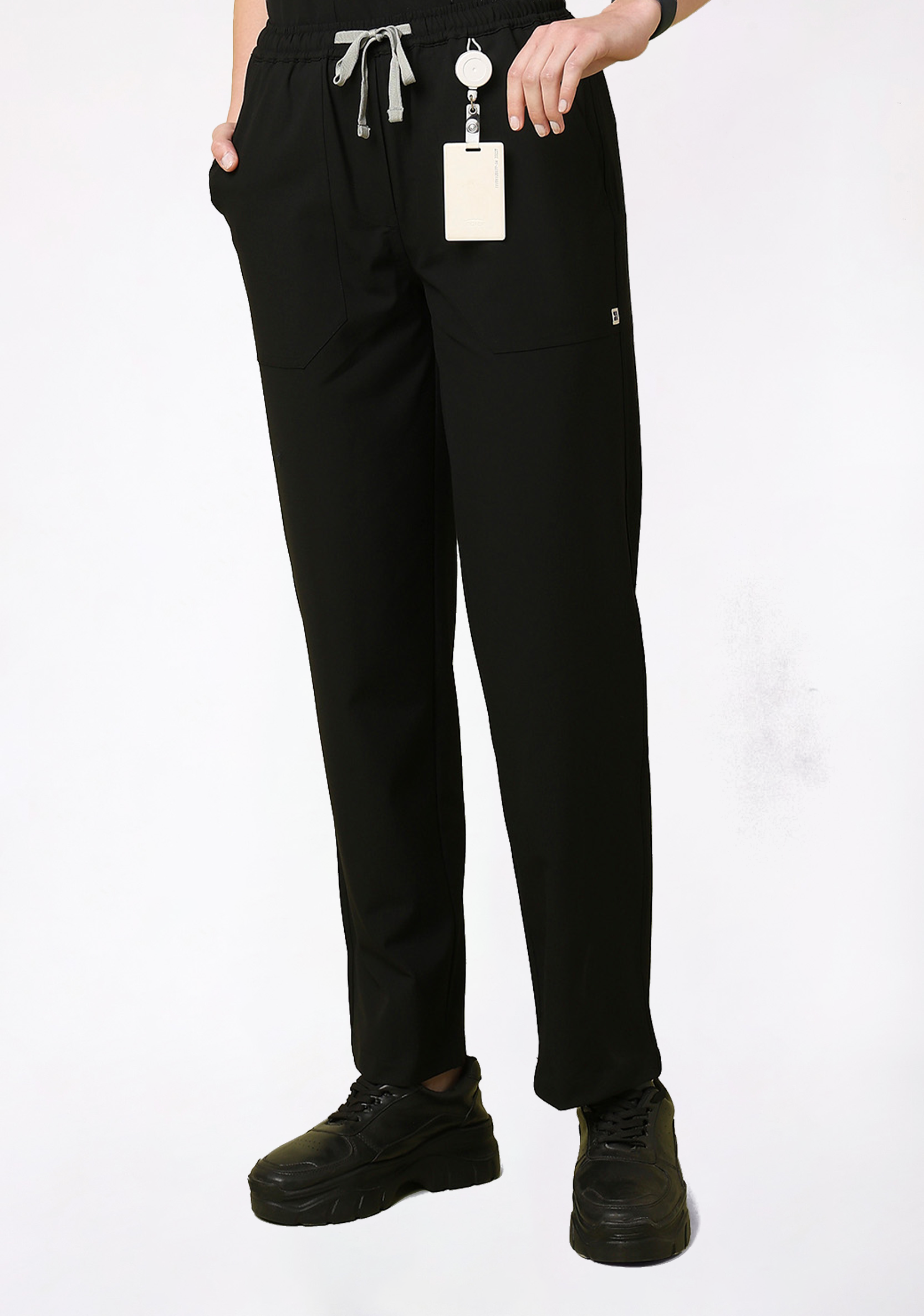 Ecoflex Women's V-Neck (Black) Scrub