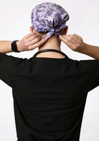 Printed Unisex (Tie & Dye Purple) Scrub Cap - Pack of 2