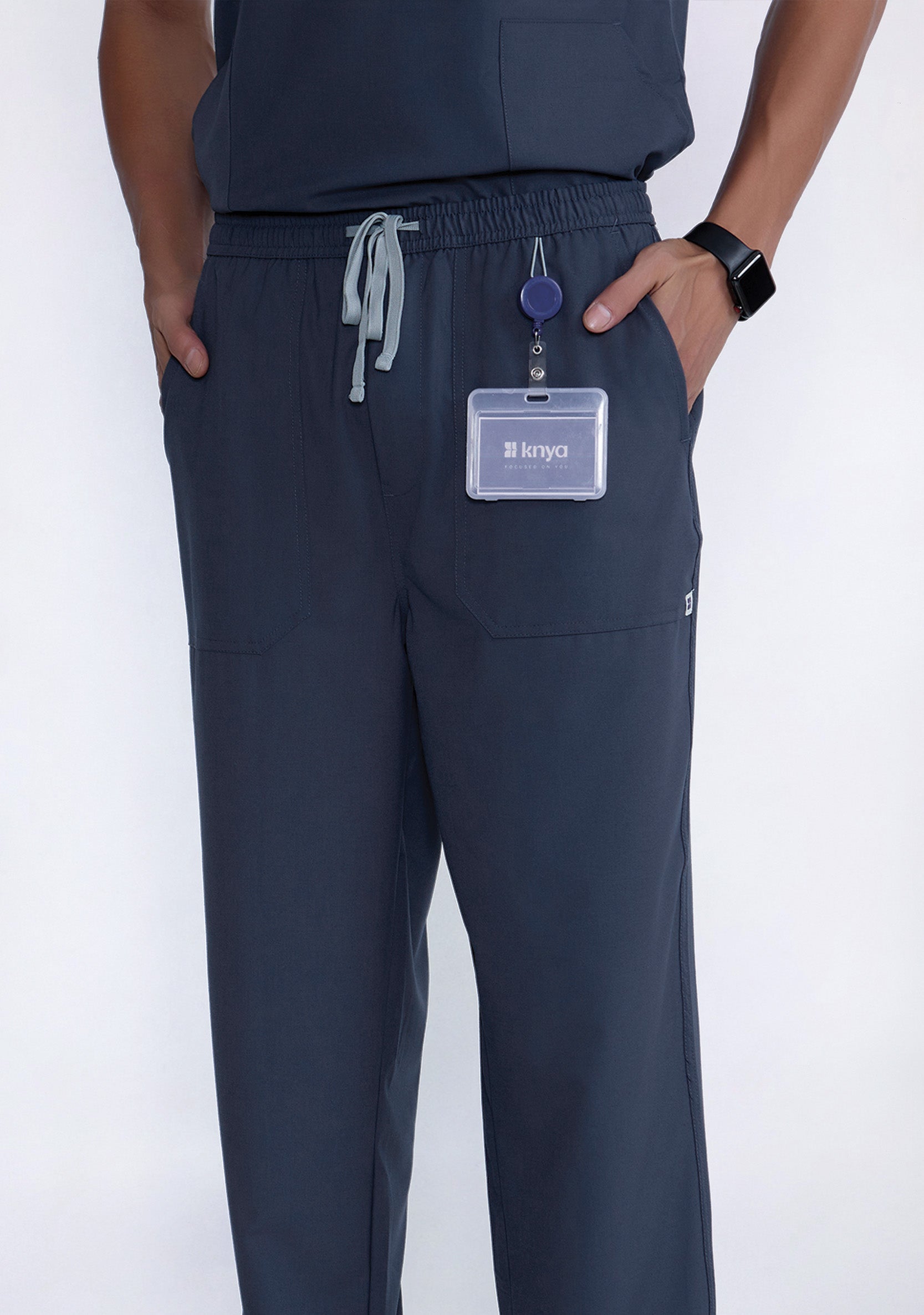 ecoflex™ Men's V-Neck (Steel Grey) Scrub