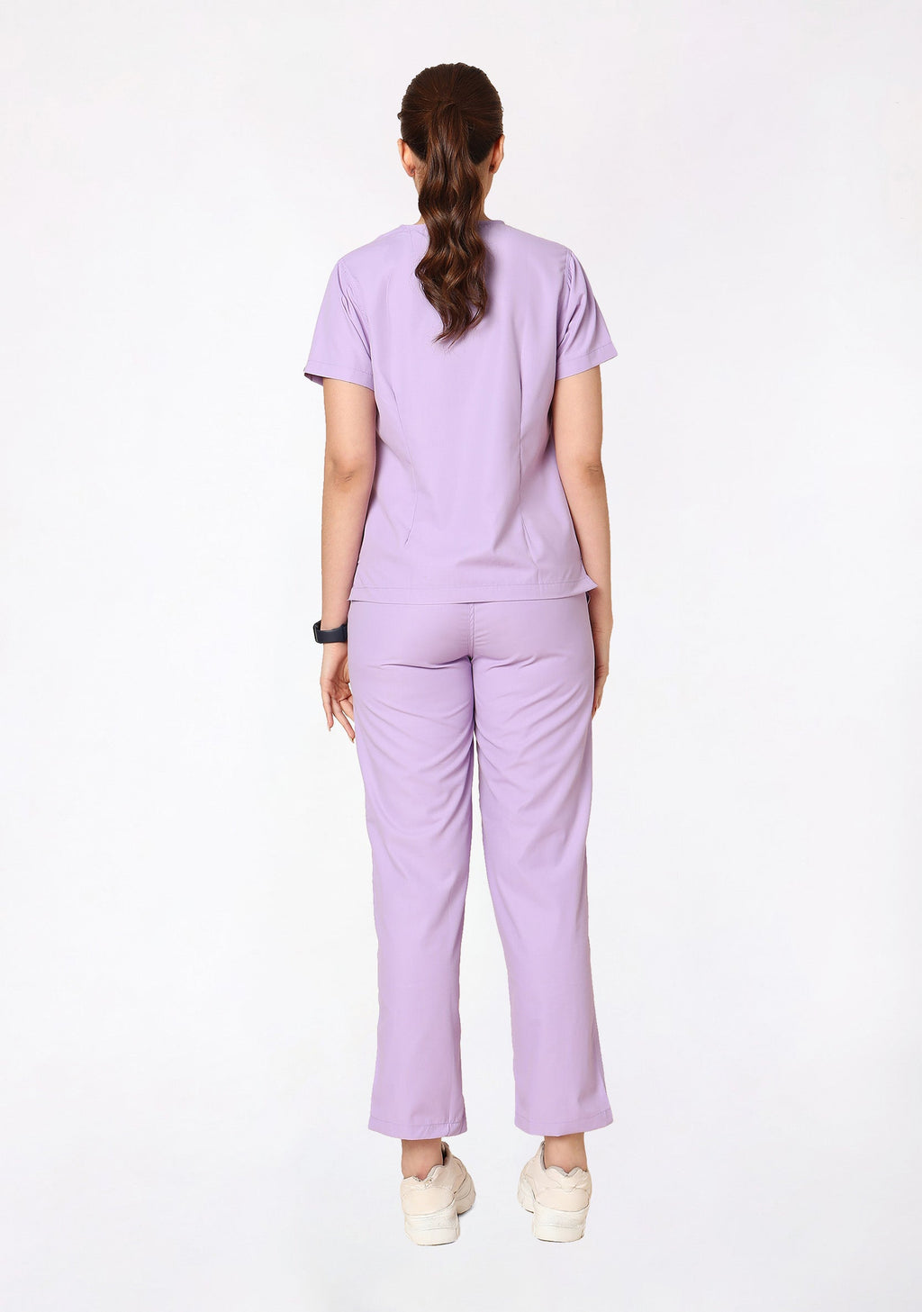 Classic Women's V-Neck (Pastel Lilac) Plus Size Scrub