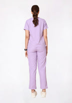Classic Women's V-Neck (Pastel Lilac) Plus Size Scrub