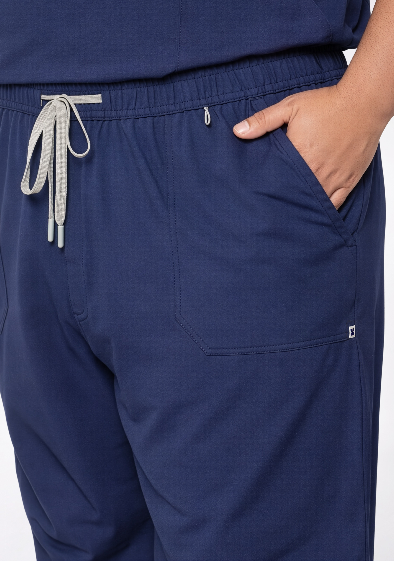 ecoflex™ Men's V-Neck (Navy) Plus Size Scrub