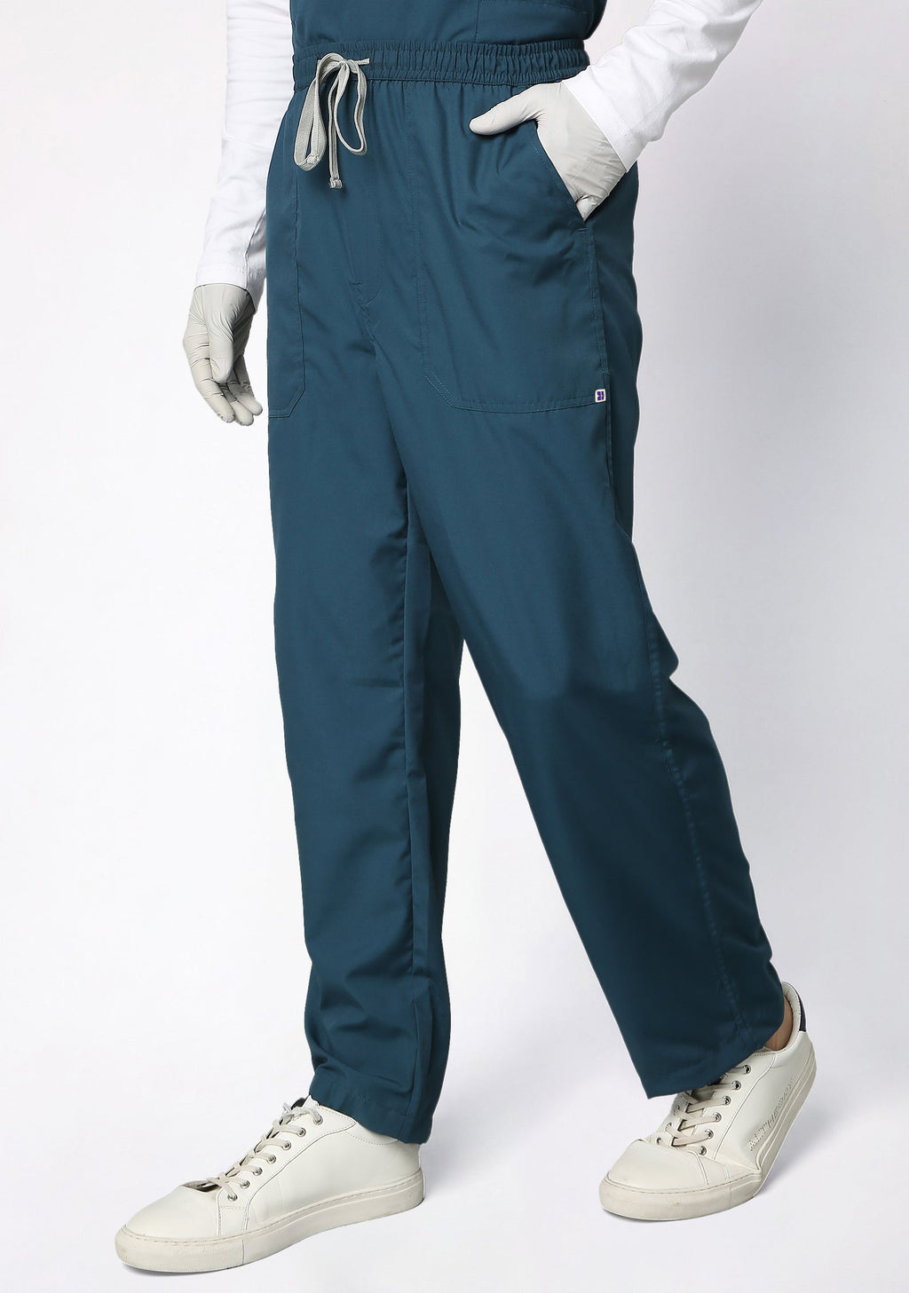 Classic Men's V-Neck (Forest Green) Scrub