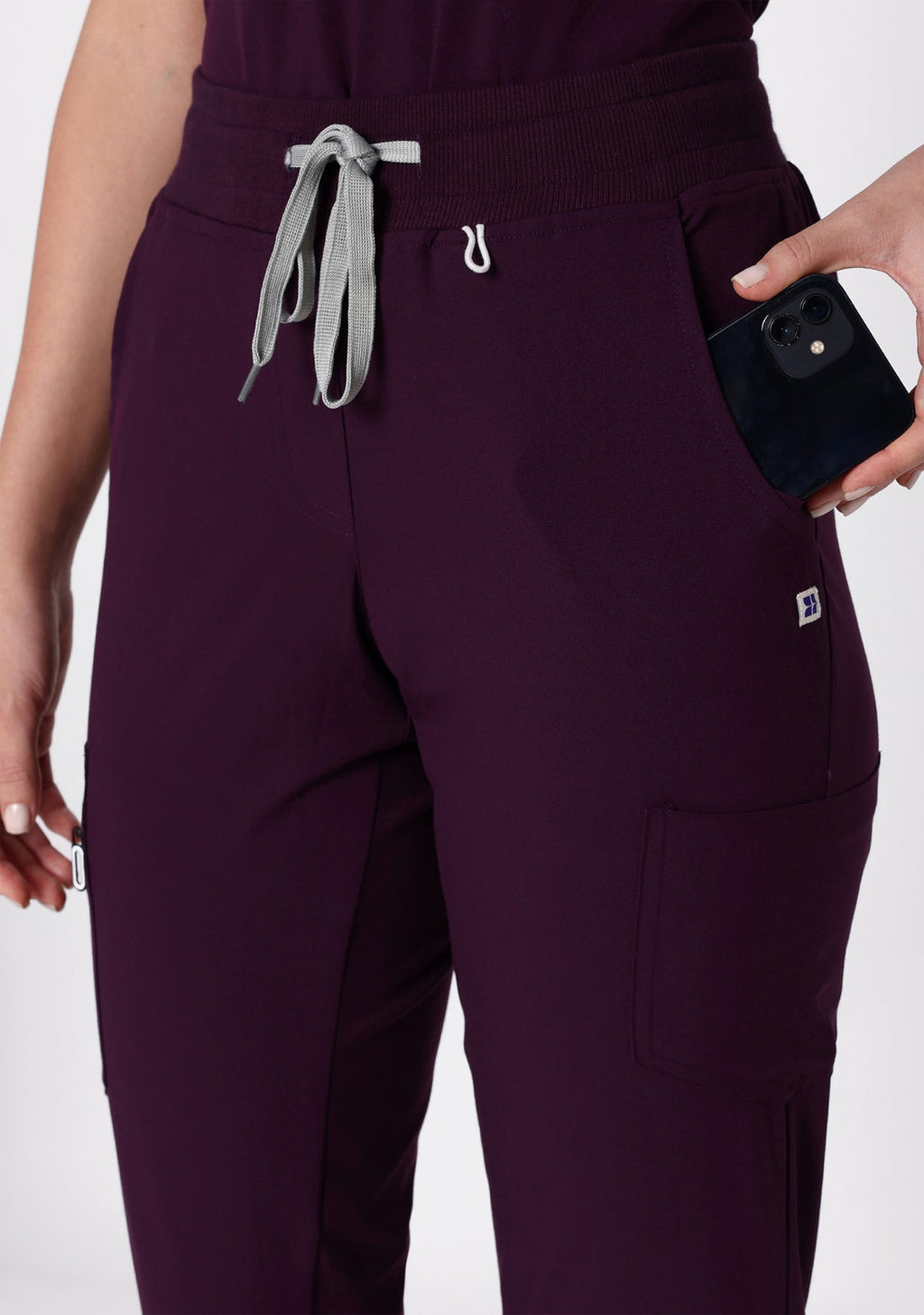 ecoflex™ Women's Mandarin Collar (Wine) Scrubs