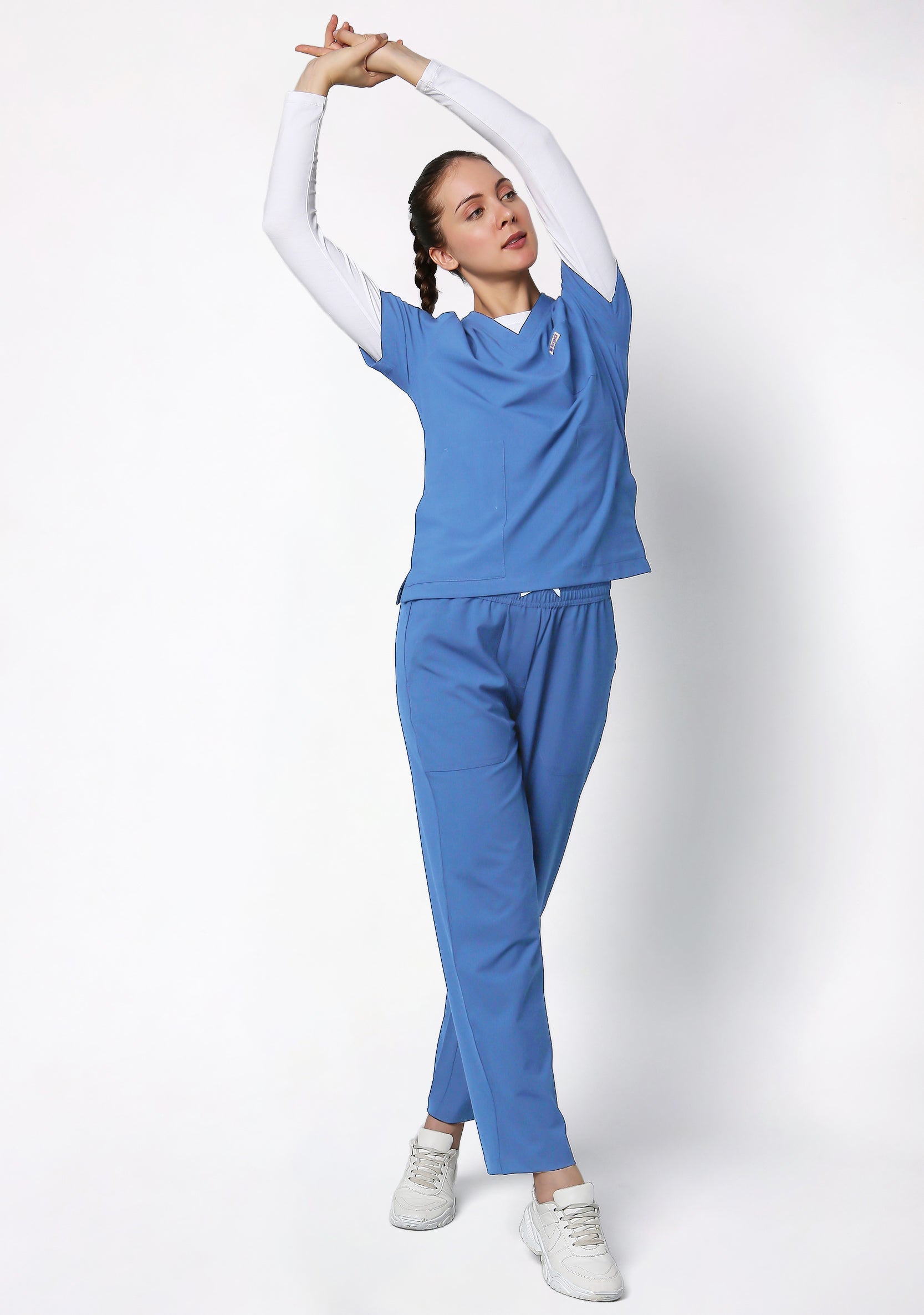 ecoflex™ Women's V-Neck (Ceil Blue) Scrub