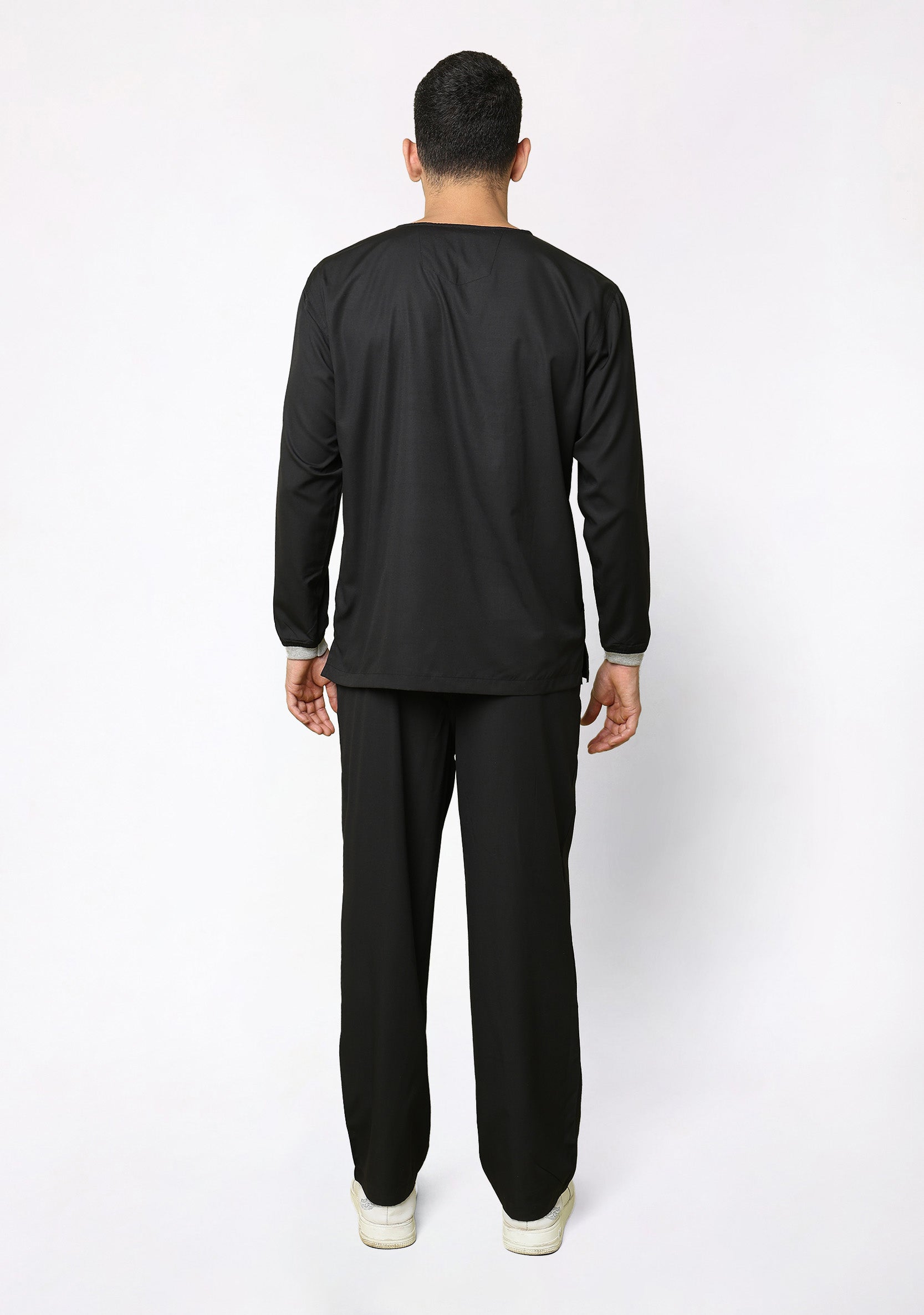 Classic Men's Longsleeves (Black) Scrub
