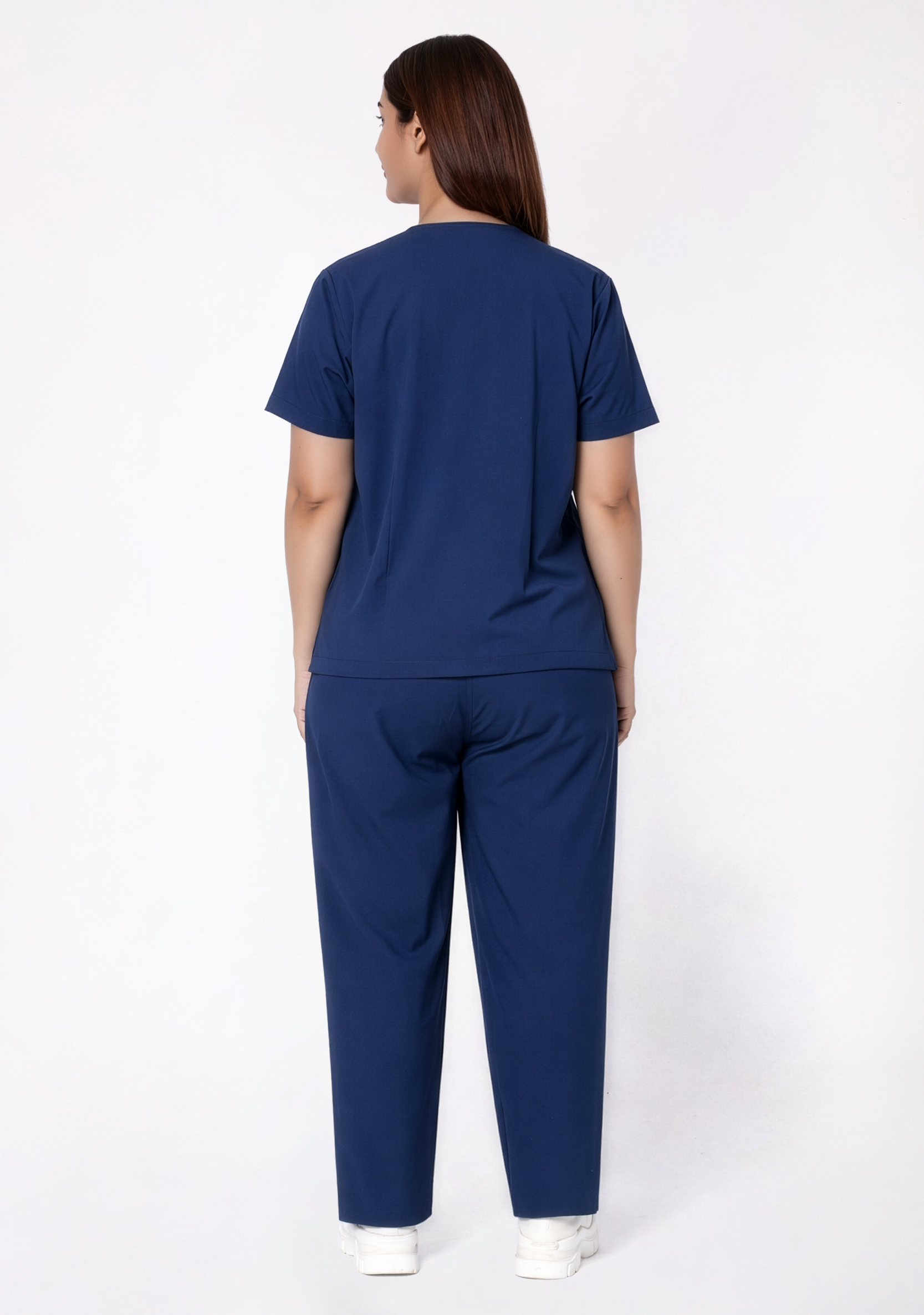 ecoflex™ Women's V-Neck (Navy) Plus Size Scrub