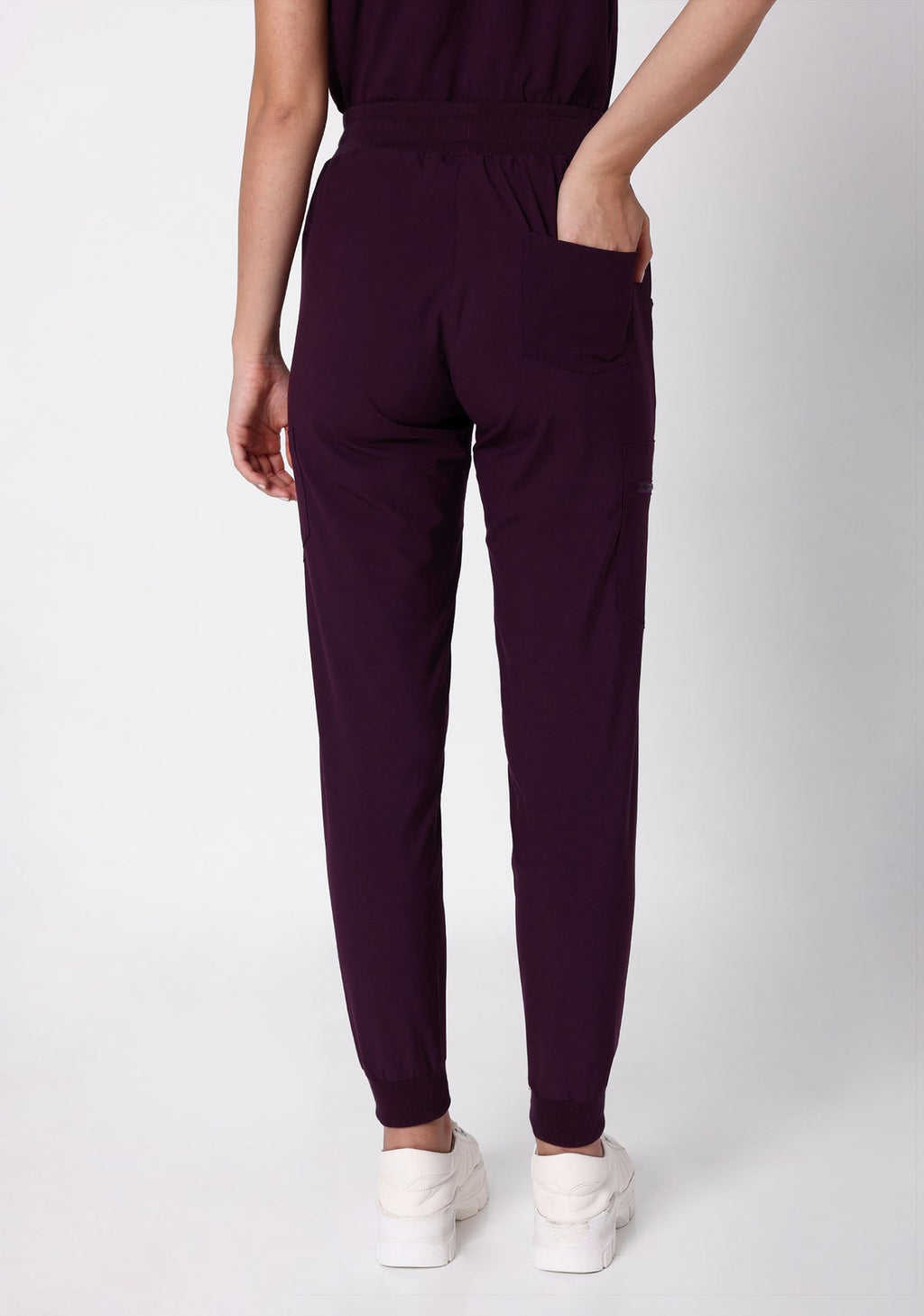 ecoflex™ Women's Mandarin Collar (Wine) Scrubs