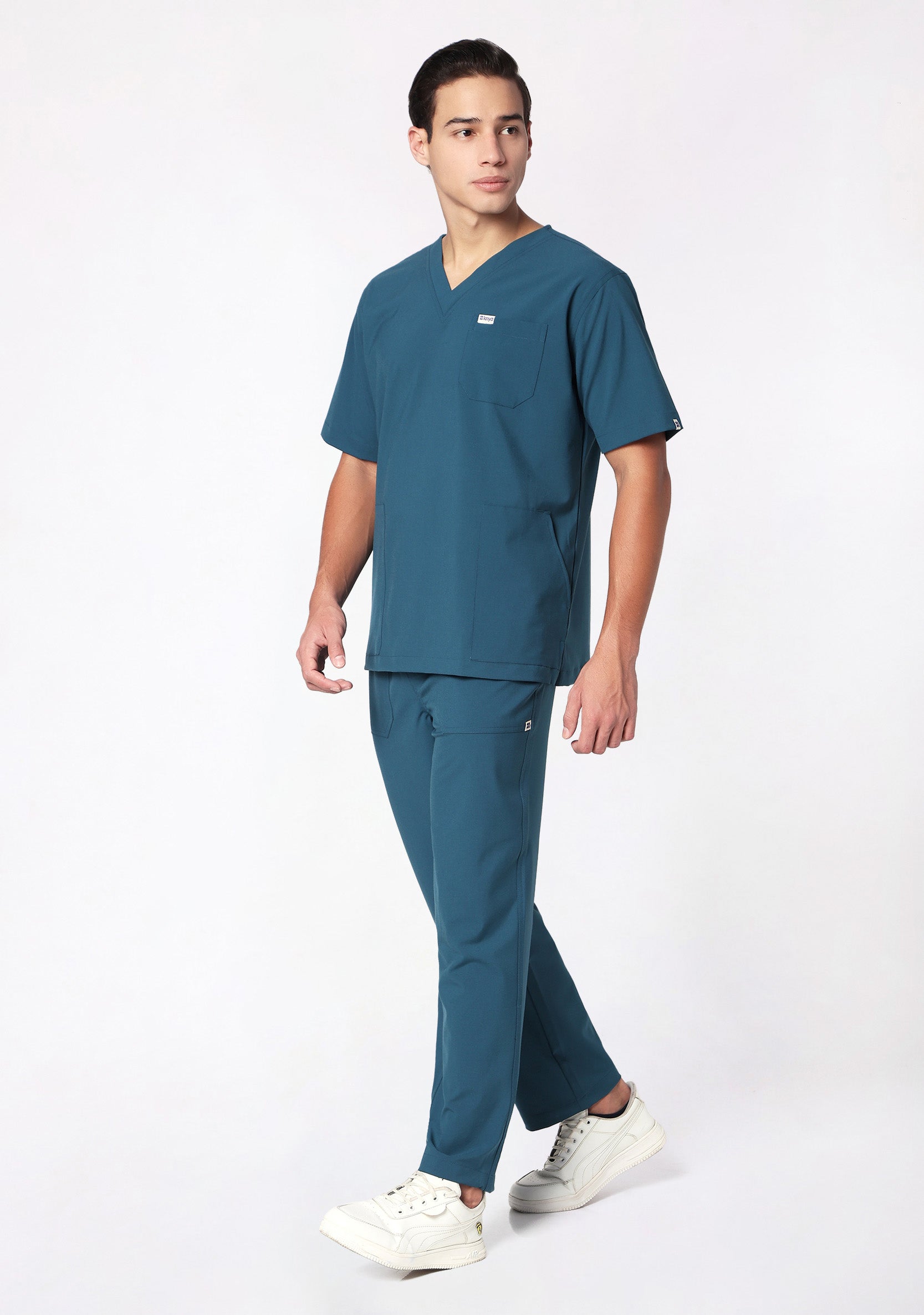 ecoflex™ Men's V-Neck (Forest Green) Scrub