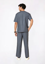 Classic Men's V-Neck (Heather grey) Scrub