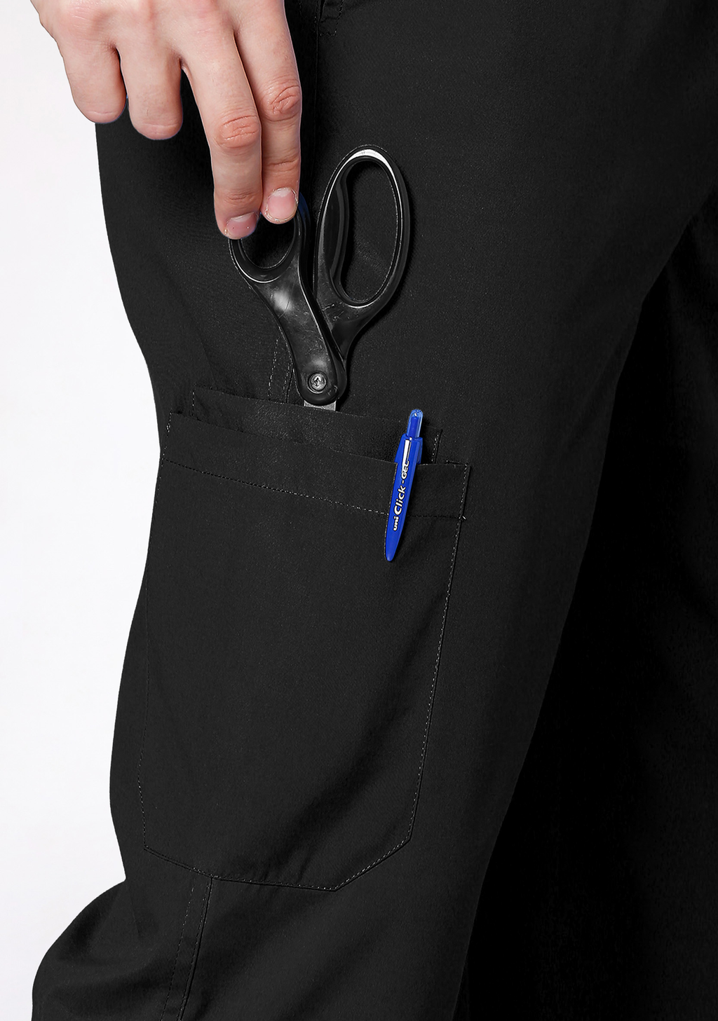 Classic Men's V-Neck (Black) Active Scrub