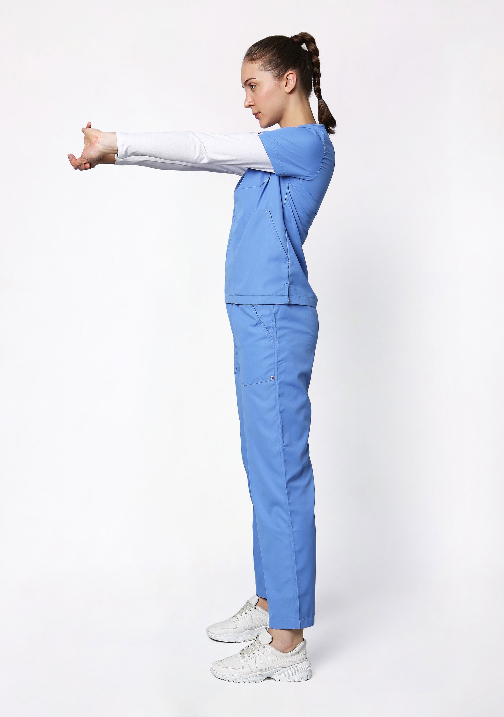 Classic Women's V-Neck (Ceil Blue) Scrub