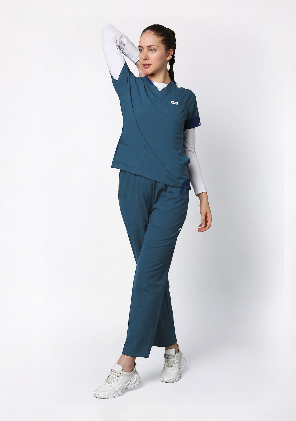 ecoflex™ Women's V-Neck (Forest Green) Scrub