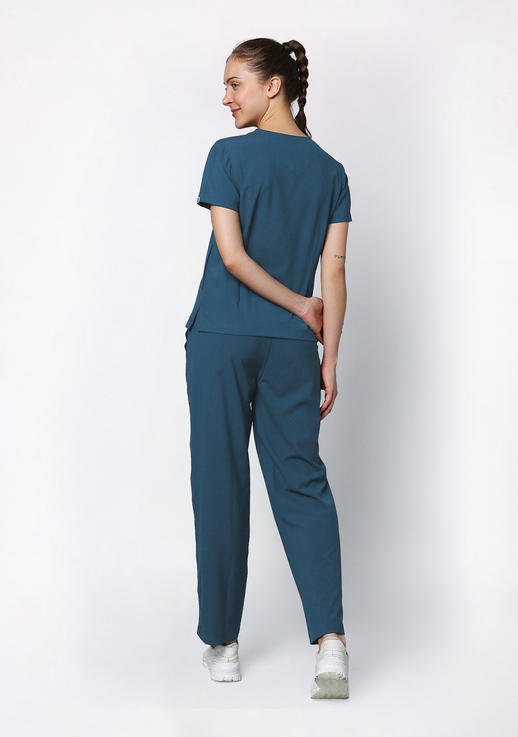 ecoflex™ Women's V-Neck (Forest Green) Scrub