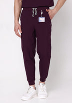 ecoflex™ Men's Mandarin Collar (Wine) Scrubs