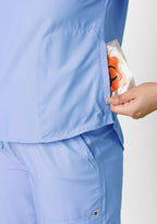 Classic Women's Mandarin Collar (Ceil Blue) Scrub