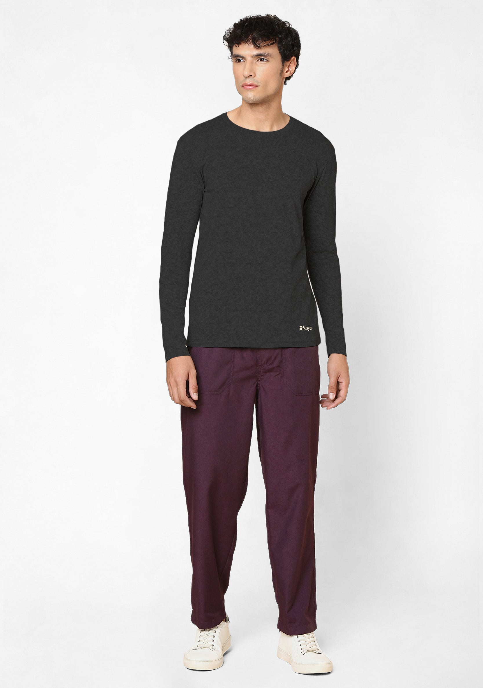 Men's Supersoft L/S (Charcoal) Underscrub