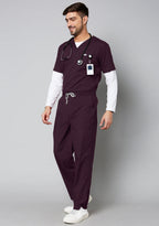 Classic Men's 2-Pocket New Gen (Wine) Scrub Bottom