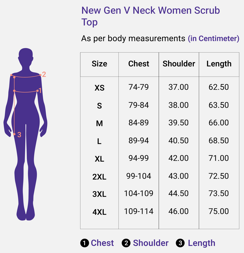 Top size chart image