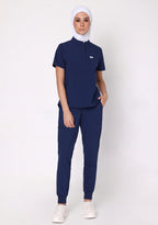 ecoflex™ Women's Mandarin Collar (Navy) Scrubs