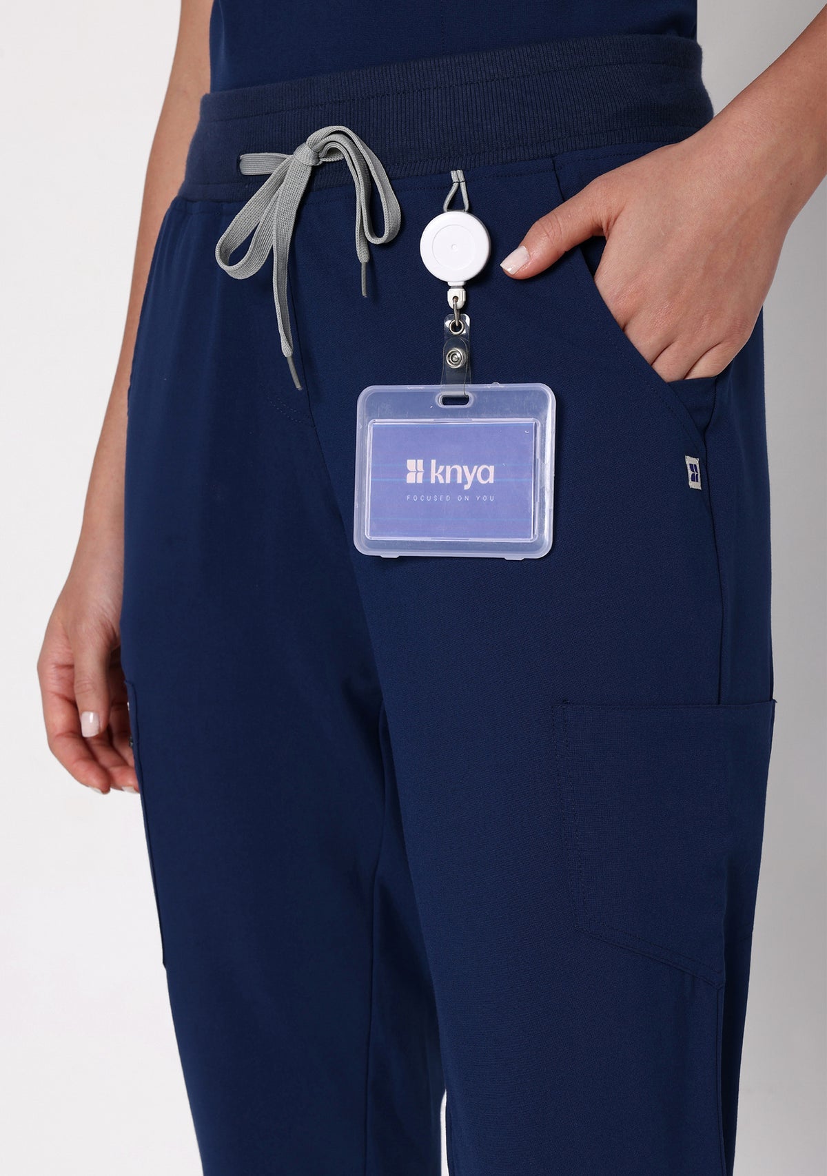 ecoflex™ Women's Mandarin Collar (Navy) Scrubs